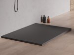 Dušo padėklas HARMONY Akma HAR-0420, 100 x 90 x 3,5 cm, akmens masės, stačiakampis, neslidi danga, antracito spl.