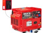 Dyzelinis generatorius BRICK BG7500SM-AT, nominali galia 7 kW, maksimali galia 7,5 kW, degalų bako talpa 16 L