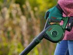 Akumuliatorinis lapų pūstuvas BOSCH Universal Leaf Blower 18V-130, 18 V, 2,5 Ah akumuliatorius, kroviklis