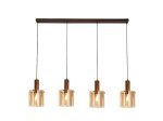 Pakabinamas šviestuvas SEARCHLIGHT Sweden, E27, 4 x 60W, 230V, 1420 x 220 x 350 mm, maksimalus aukštis 1500 mm, 88910-4MO