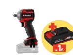 Akumuliatorinis smūginis veržliasukis EINHELL TP-CW 18/260-C Li BL - Solo, 18 V, 1/2'' jungtis, bešepetėlis variklis, maks. sukimo momentas 500 Nm, be akumuliatorių ir kroviklio