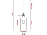 Lempos lizdas DPM, E27, 250 V, 4 A, 2x0,75 mm², remonto darbams, laido ilgis 15 cm, su kontaktine kaladėle, baltos sp.
