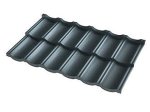 Profiliuota čerpinė skarda MODERNO HANBUD, matmenys 0,47 x 1210 x 720 mm, 1 vnt. - 0,8712 m2., grafito spalva, RAL7016,