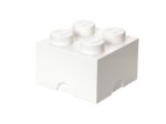 Daiktadėžė kaladėlė LEGO, 25 x 18 x 25 cm, baltos sp.
