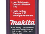 Variklinė alyva MAKITA 195957-9, dvitakčiams varikliams, maišoma 1:50, 100 ml