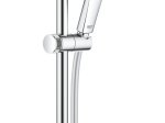 Dušo komplektas GROHE VITALIO 130 SMARTACTIVE CUBE, su stovu ir žarna, 3 srovės dušo galvutė, chromas, 26596000