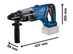 Akumuliatorinis perforatorius BOSCH Professional GBH 18 V-28 D, SOLO, 18 V, be akumuliatorių ir kroviklio, 0611919003