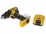 Akumuliatorinis bešepetėlinis gręžtuvas DEWALT DCD708P2T-QW, maks. sukimo momentas 65 Nm, 18 V, 2 x 5,0 Ah akumuliatoriai ir kroviklis, lagamine