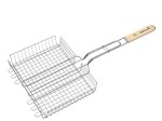 Kepimo grotelės BARBECOOK, medinė rankena, 31.5x25x5 cm