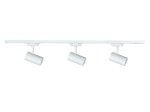 Kryptinis šviestuvas ant bėgelio DPM X-LINE STR-3XGU10-W, GU10, 3 x 60W, 230V, baltos sp., 1000x60x117 mm