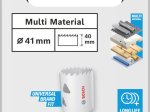Grąžtas-karūna BOSCH HSS - Bi-metal, standartiniam adapteriui, 41 mm
