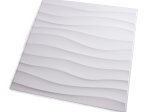 PVC 3D sienų lakštas WAKSLINE Hm3D-111, spl. balta, 500x500x10 mm