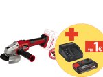Akumuliatorinis kampinis šlifuoklis EINHELL AXXIO 18/125 Q Solo, 18 V, bešepetėlis variklis, švelnus startas, maks. disko skresmuo 125 mm, beraktis diskų keitimas, be akumuliatoriaus ir kroviklio