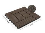 Terasinė plytelė WPC, Chocolate C01, raštas 2, 300x300x18mm