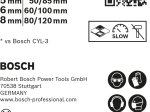 Universalus kietlydinio grąžtas BOSCH Multi Construction, Robust Line komplektas 4/5/6/8 mm