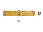 Lankstas DOMAX, ZF 140, geltona spalva, 140 x 35 x 2,5 mm, 8072