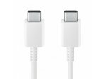 Įkrovimo laidas SAMSUNG, Type-C į Type-C, 3A, 1.8m kabelis, baltos sp., EP-DX310JWEGEU