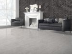 Akmens masės plytelės FOUR TILE Athena Grey, 60 x 120 cm, 1,44 m2/dėž., rektifikuotos, poliruotos, glazūruotos, šv.pilka sp.