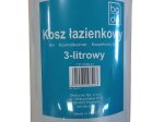 Vonios šiukšliadėžė BA-DE, 3L, metalo, balta, matinė, CP-3198 41
