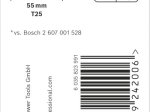 Smūginis sukimo antgalis BOSCH Impact T25, 50 mm, 1 vnt.