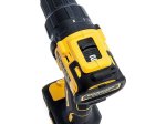 Akumuliatorinis bešepetėlinis gręžtuvas DEWALT DCD708P2T-QW, maks. sukimo momentas 65 Nm, 18 V, 2 x 5,0 Ah akumuliatoriai ir kroviklis, lagamine