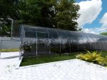 Šiltnamis KLASIKA Easy, 30 m2, 4 mm polikarbonatinė danga, 3 x 10 m, arkos formos