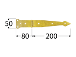 Lankstas DOMAX, ZBP 200 200x80x50x2,5 mm, 8161
