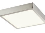Lubinis LED šviestuvas GLOBO Vitos, paviršinis, 15W, 230V, 1700 lm, 4000K, kvadratinis, aliuminio sp., 145 x 145 x 26 mm, 12367-15