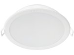 Montuojamas šviestuvas panelė PHILIPS Meson, įleidžiama, LED 12,5 W, 4000 K, 1300 lm, apvali, baltos sp., 140 mm skersmens