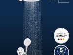 Potinkinė dušo sistema GROHE PRECISION SMARTCONTROL su termostatu, Vitalio Rain Mono 310mm lietaus galva ir SmartActive dušeliu, chromo spalva, 34877000
