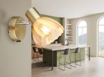 Kryptinis šviestuvas GLOBO Zachery, E14, 1 x 40W, 230V, geltonos sp., 100x125x160 mm