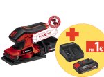 Akumuliatorinis vibracinis šlifuoklis EINHELL TC-OS 18/187 Li Solo, 18 V, naudojamo švirtinio popieriaus lapeliai 94x187 mm, be akumuliatorių ir kroviklio