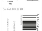 Smūginis sukimo antgalis BOSCH Impact T15, 50 mm, 1 vnt.