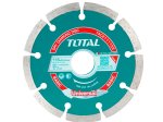 Deimantinis pjovimo diskas TOTAL, sausam pjovimui, 115x22 mm, segmento plotis 7,5 mm, TAC2111153