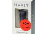 Automobilinis įkroviklis HAVIT Dot 2022, 1 x USB A, 1 x USB C, PD 20 W