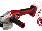 Akumuliatorinis kampinis šlifuoklis EINHELL AXXIO 18/125 Q Solo, 18 V, bešepetėlis variklis, švelnus startas, maks. disko skresmuo 125 mm, beraktis diskų keitimas, be akumuliatoriaus ir kroviklio