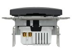 Kištukinis lizdas SCHNEIDER Sedna Design, įleidžiamas, be rėmelio, su įž., USB-A - USB-C, antracito sp., SDD114405