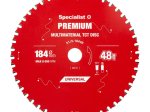 Medienos pjovimo diskas SPECIALIST+ Premium Multimaterial, akumuliatoriniams pjūklams, 184x20/16 mm, 48 dantys
