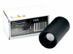 Akcentinis šviestuvas TOPE Tulsa 90, LED, 10 W, 3000 K, 900 lm, IP20, juodos sp., 120 x 55 x 55 mm, 6006000028