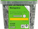 Montavimo sraigtai ESSVE, 4,2 x 25 mm, A2 nerūdijantis plienas, 250 vnt.