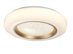 Lubinis LED šviestuvas BALTIK GAISMA Py1007, 2 x 27 W, 3000-6500K, 230V, 4320 lm, 400x400x100mm, dimeriuojamas, su pultu