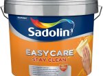 Vandeniniai sienų dažai SADOLIN Easycare, 10 l, BW bazė, nešvarumus atstumiantys