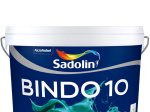 Vandeniniai vidaus dažai SADOLIN Bindo 10, 2,5 l, BW bazė, balti, plaunami