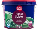 Akriliniai cokolių dažai VIVACOLOR Hansa Sokkel, 9 l, A bazė, balti, matiniai