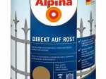 Antikoroziniai dažai ALPINA Direkt Auf Rost, aukso spalvos, galima naudoti tiesiai ant rūdžių, 0,75 l