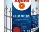Antikoroziniai dažai ALPINA Direkt Auf Rost, raudonos spalvos, šilko blizgesio, tiesiai ant rūdžių, 0,75 l