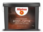 Dekoratyviniai dažai ALPINA Rost-Optik Set, komplektas (dažai: oranžiniai 0,4 l, rudi 0,8 l + šepetys)