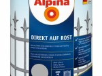 Antikoroziniai dažai ALPINA Direkt Auf Rost, sidabrinės spalvos, šilko blizgesio, tiesiai ant rūdžių, 0,75 l
