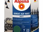 Antikoroziniai dažai ALPINA Direkt Auf Rost, Matiniai, žalios spalvos, RAL6005, 0,75l