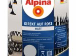 Antikoroziniai dažai ALPINA Direkt Auf Rost, Matiniai, šviesiai pilkos spalvos, RAL7001, 0,75l